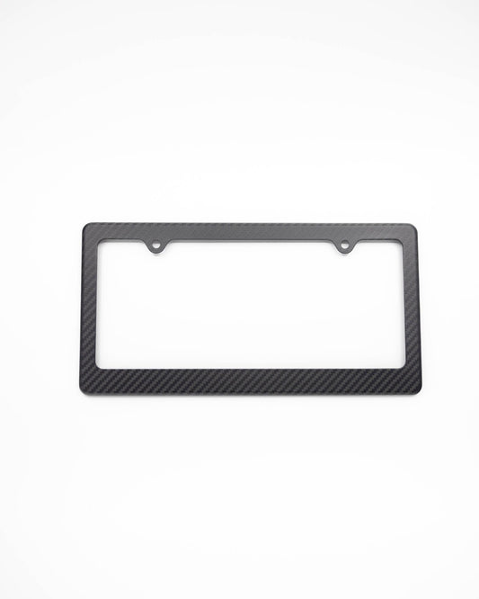 Matte Carbon Fiber License Plate Frame